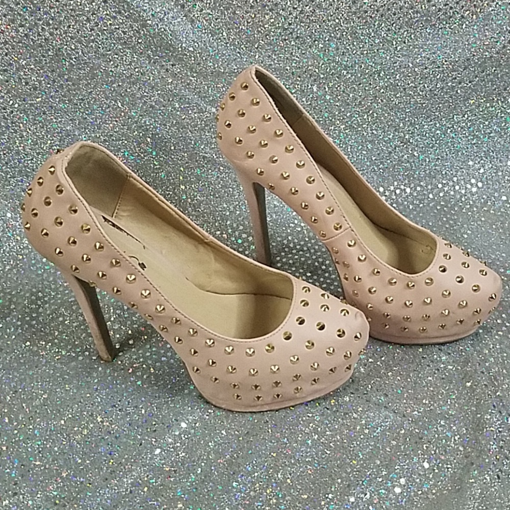 Studded high heels